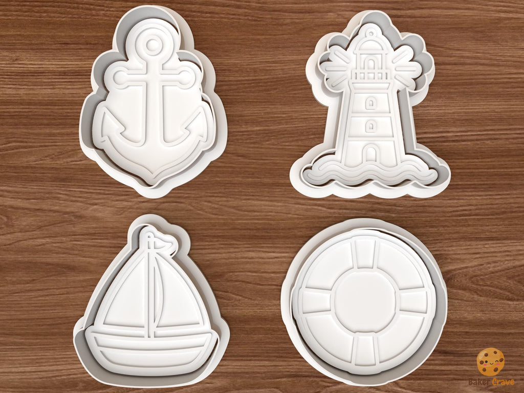 Nautical Cookie Cutter Set STL File