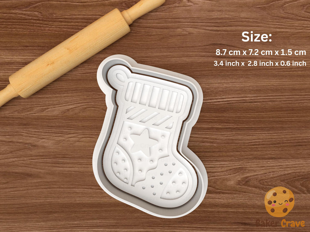 Christmas Stockings Cookie Cutter Set STL File