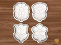Spring Flower Cookie Cutter Set STL File