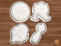 2026 New Year Party Cookie Cutter Set STL File