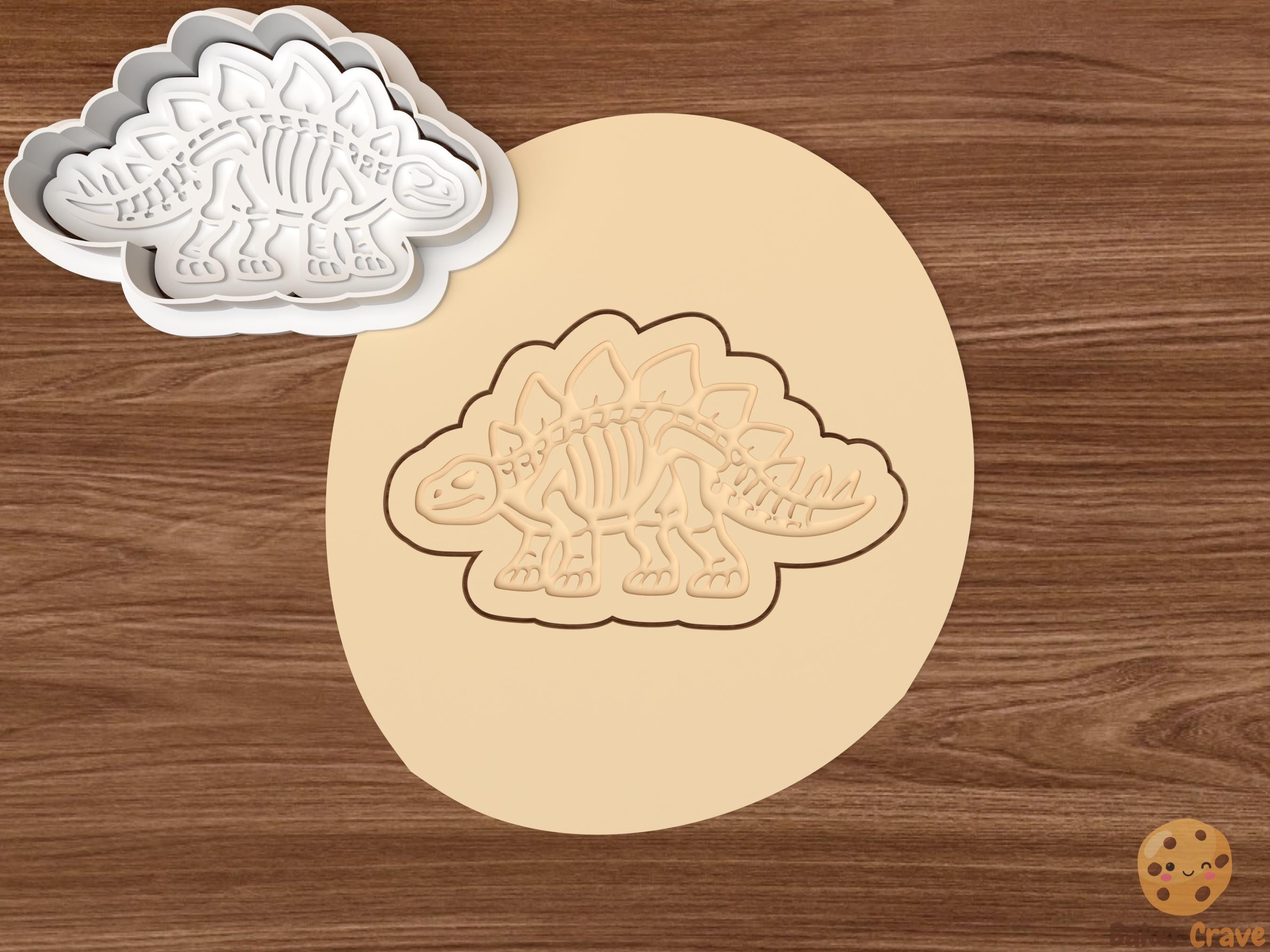 Dinosaur Fossil Cookie Cutter Set STL File