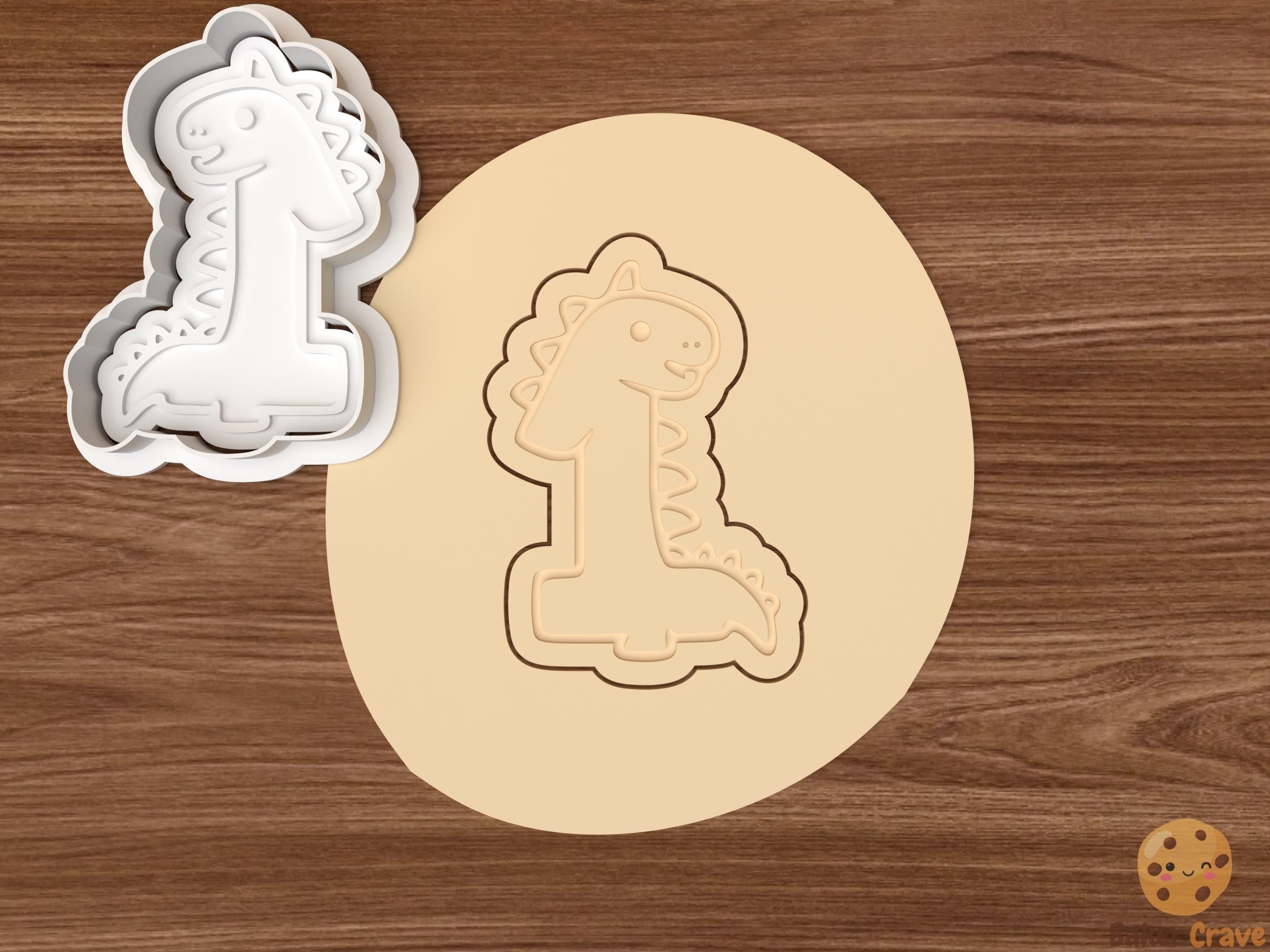 Dinosaur Numbers Cookie Cutter Set STL File
