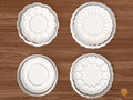 Round Cookie Frame Cookie Cutter Set STL File