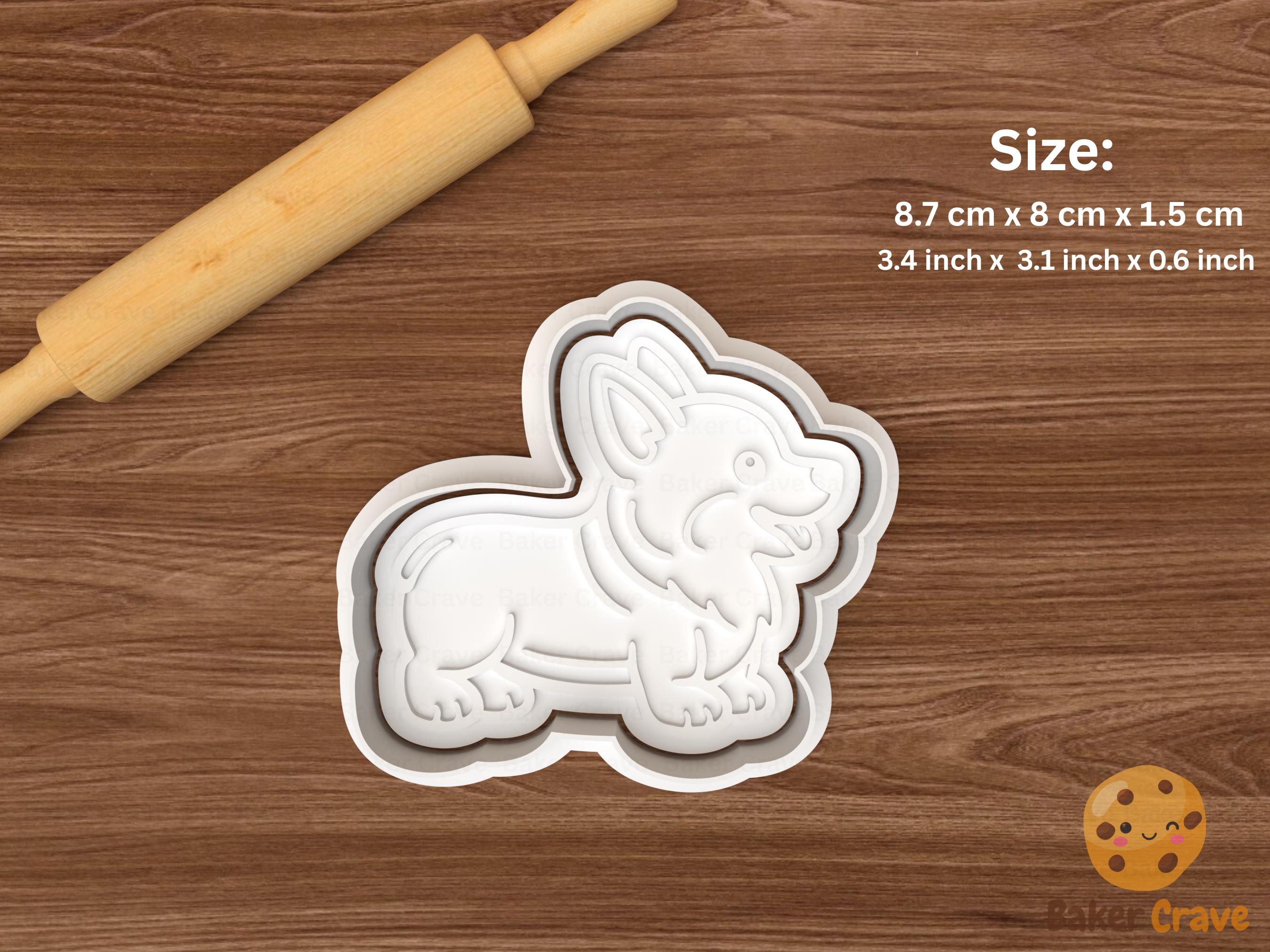 Corgi Dog Cookie Cutter Set STL File
