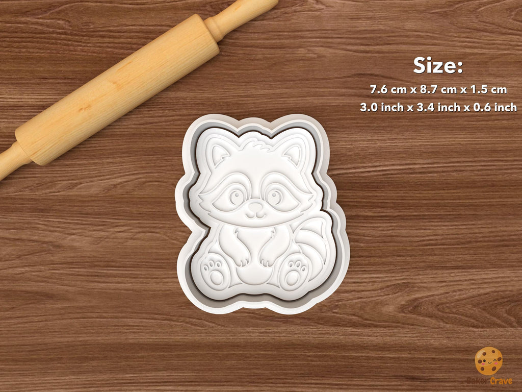 Raccoon Cookie Cutter Set STL File