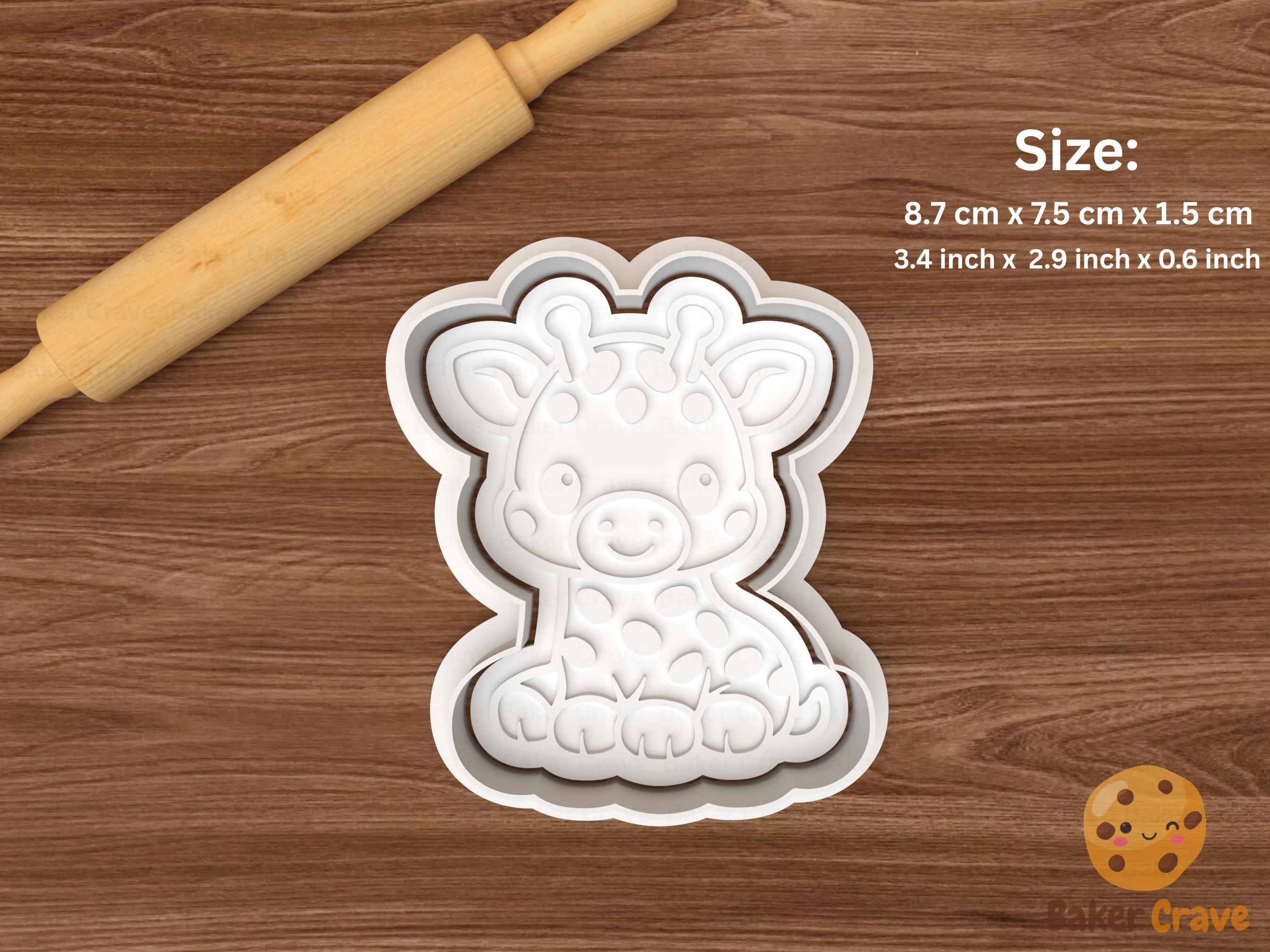 Baby Safari Animals Cookie Cutter Set STL File