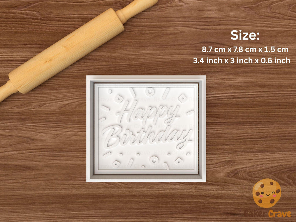 Birthday Cookie Cutter Set STL File