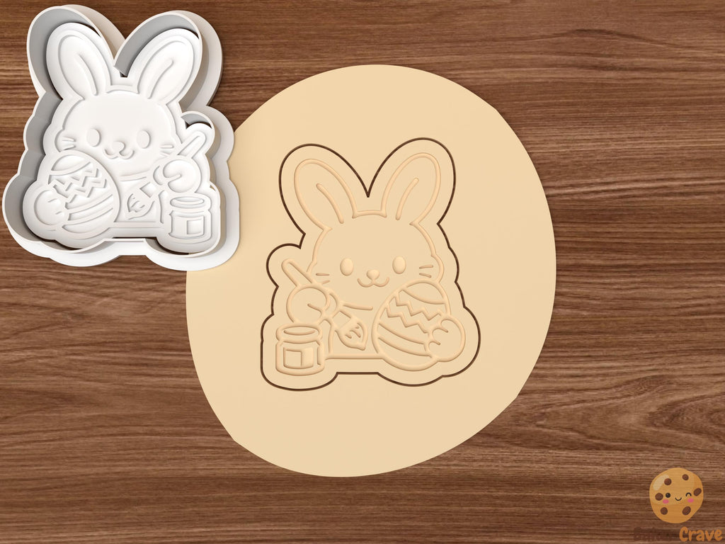 Easter Painting Cookie Cutter Set STL File