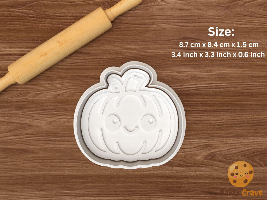 Kawaii Pumpkin Cookie Cutter Set STL File