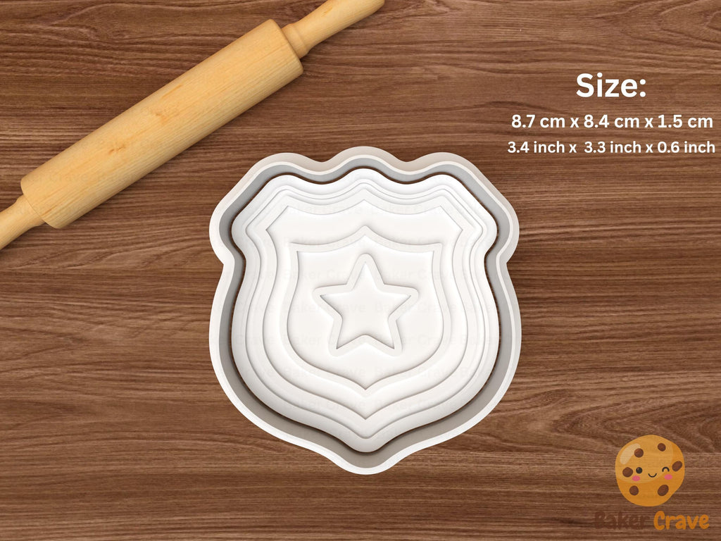 Police Cookie Cutter Set STL File