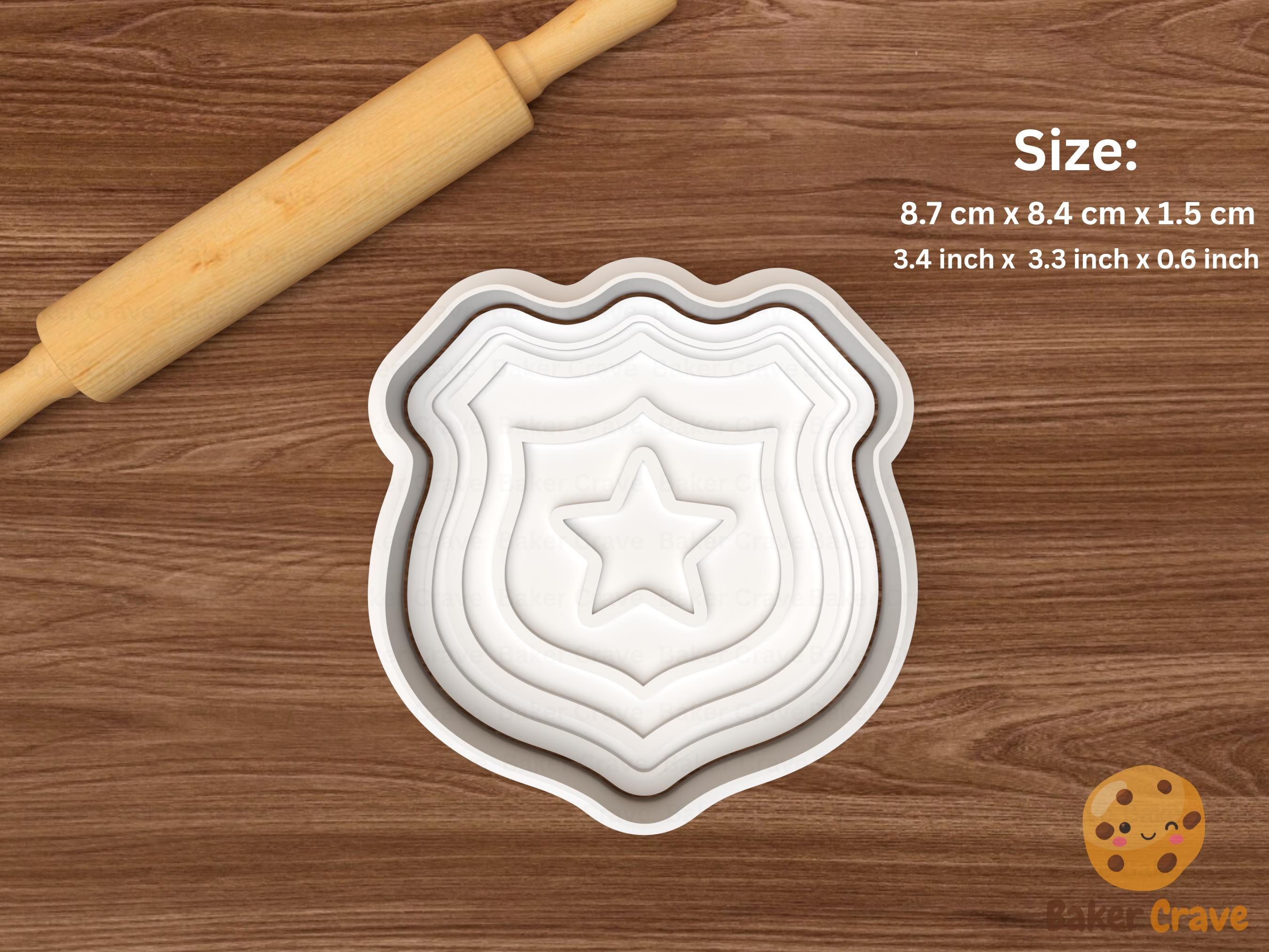 Police Cookie Cutter Set STL File