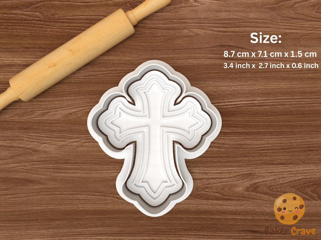 Cross Cookie Cutter Set STL File