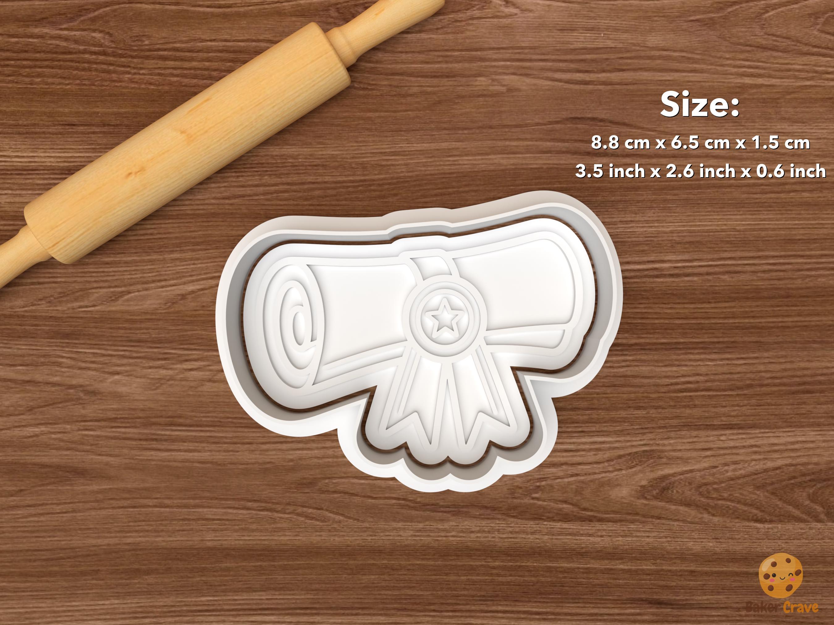 Honors Grad Graduation Cookie Cutter Set STL File