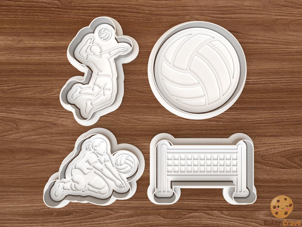 Volleyball Cookie Cutter Set STL File