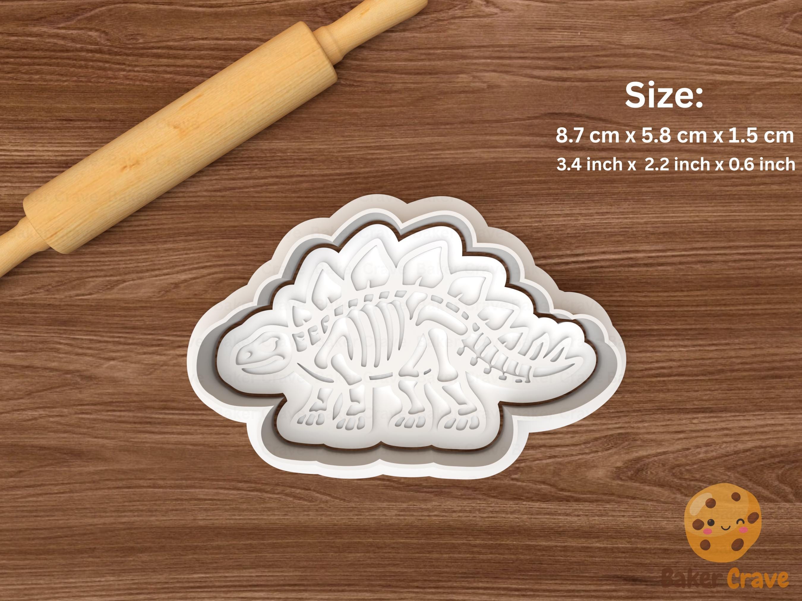Dinosaur Fossil Cookie Cutter Set STL File