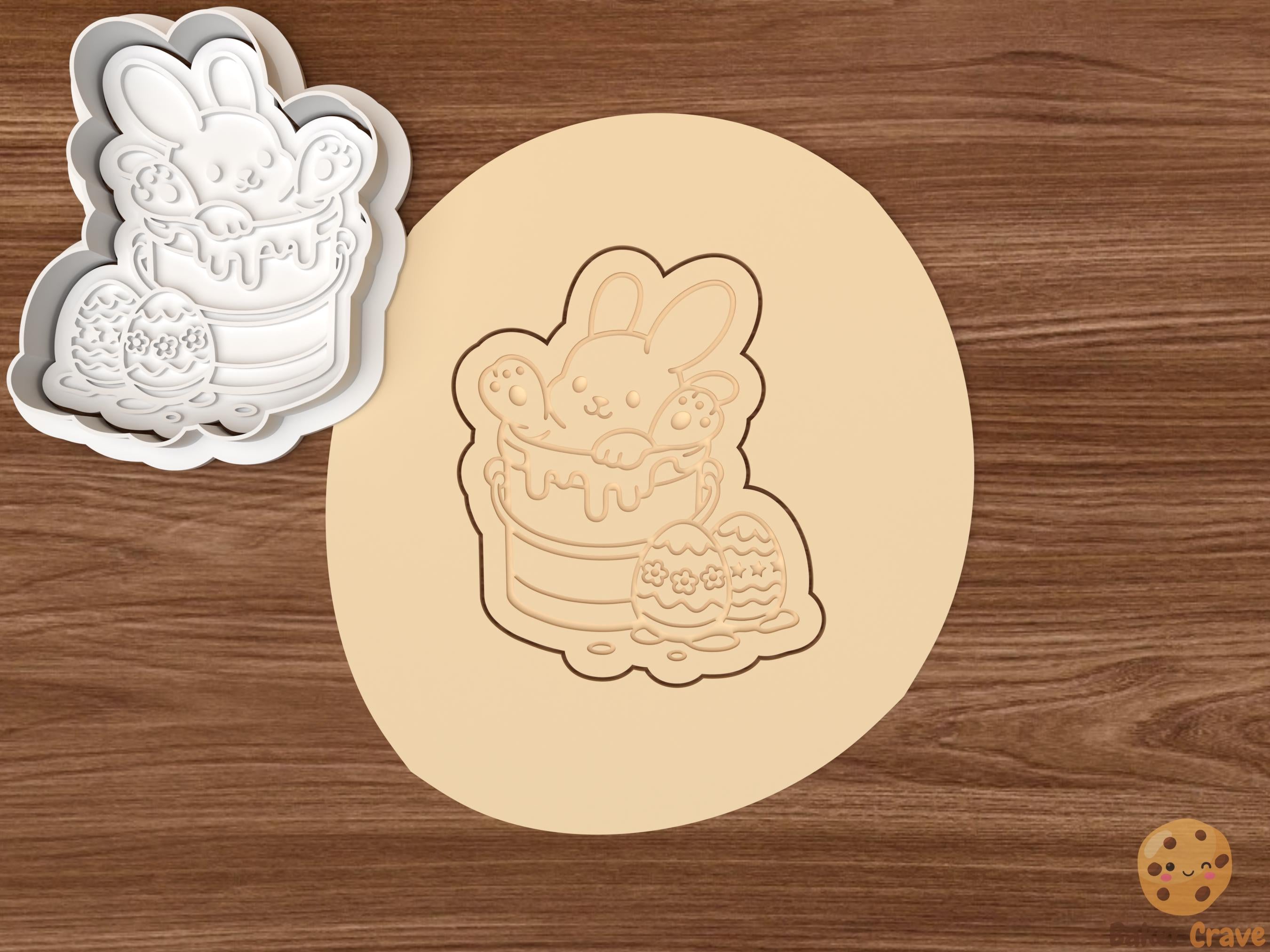 Easter Painting Cookie Cutter Set STL File
