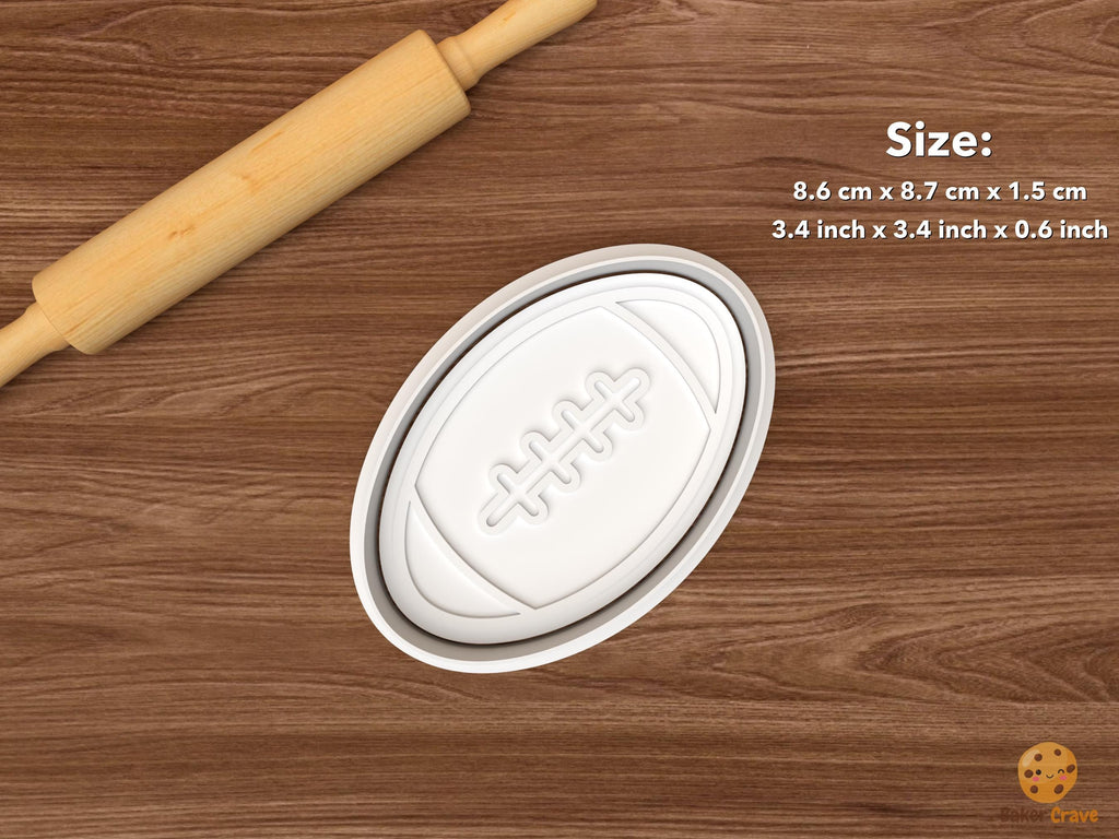 Rugby Cookie Cutter Set STL File