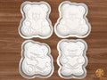 Teddy Bear With Heart Cookie Cutter Set STL File