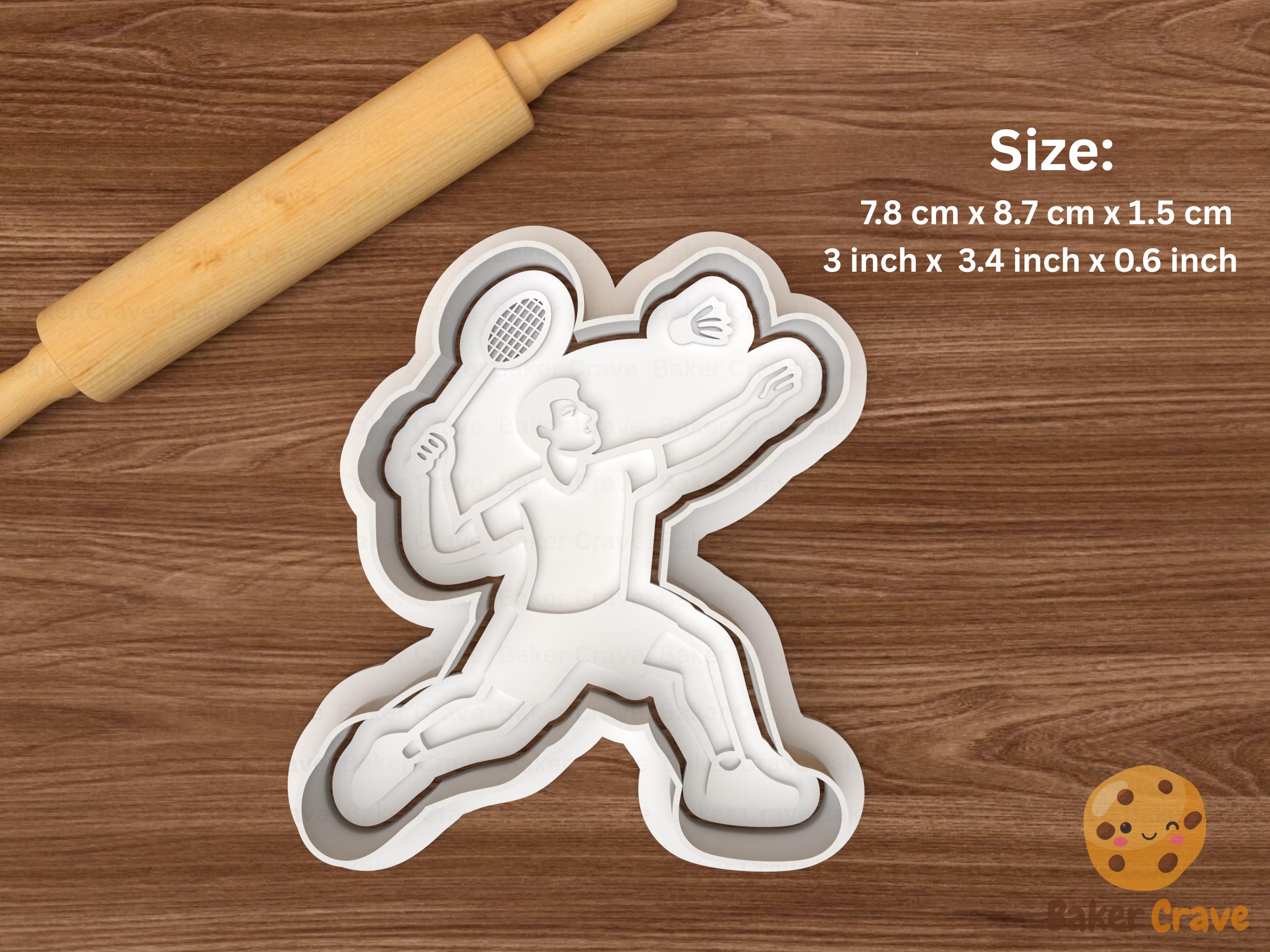 Badminton Cookie Cutter Set STL File