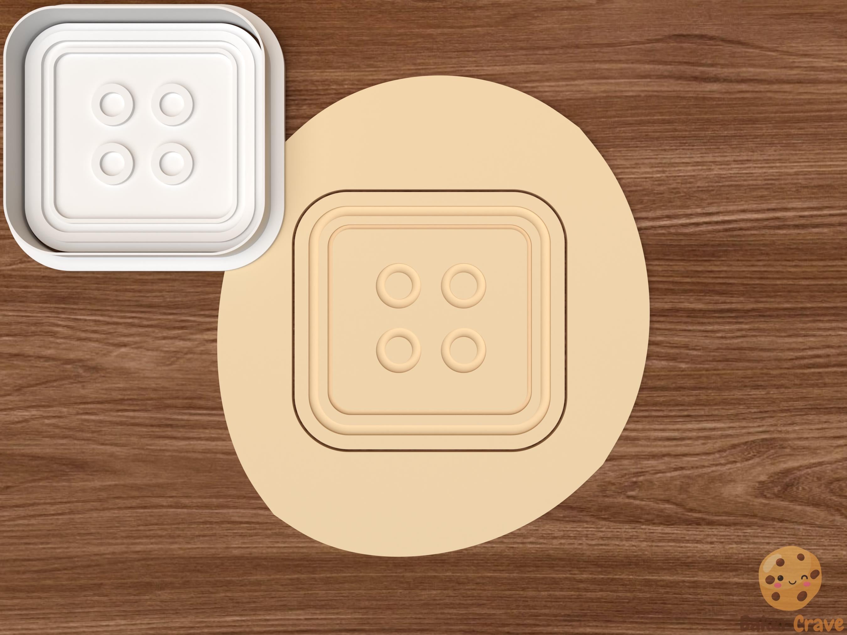 Button Cookie Cutter Set STL File