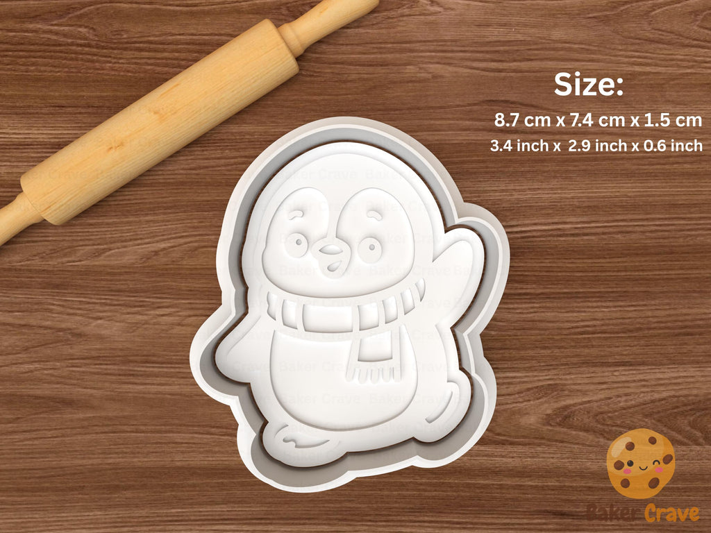 Christmas Penguin Cookie Cutter Set STL File