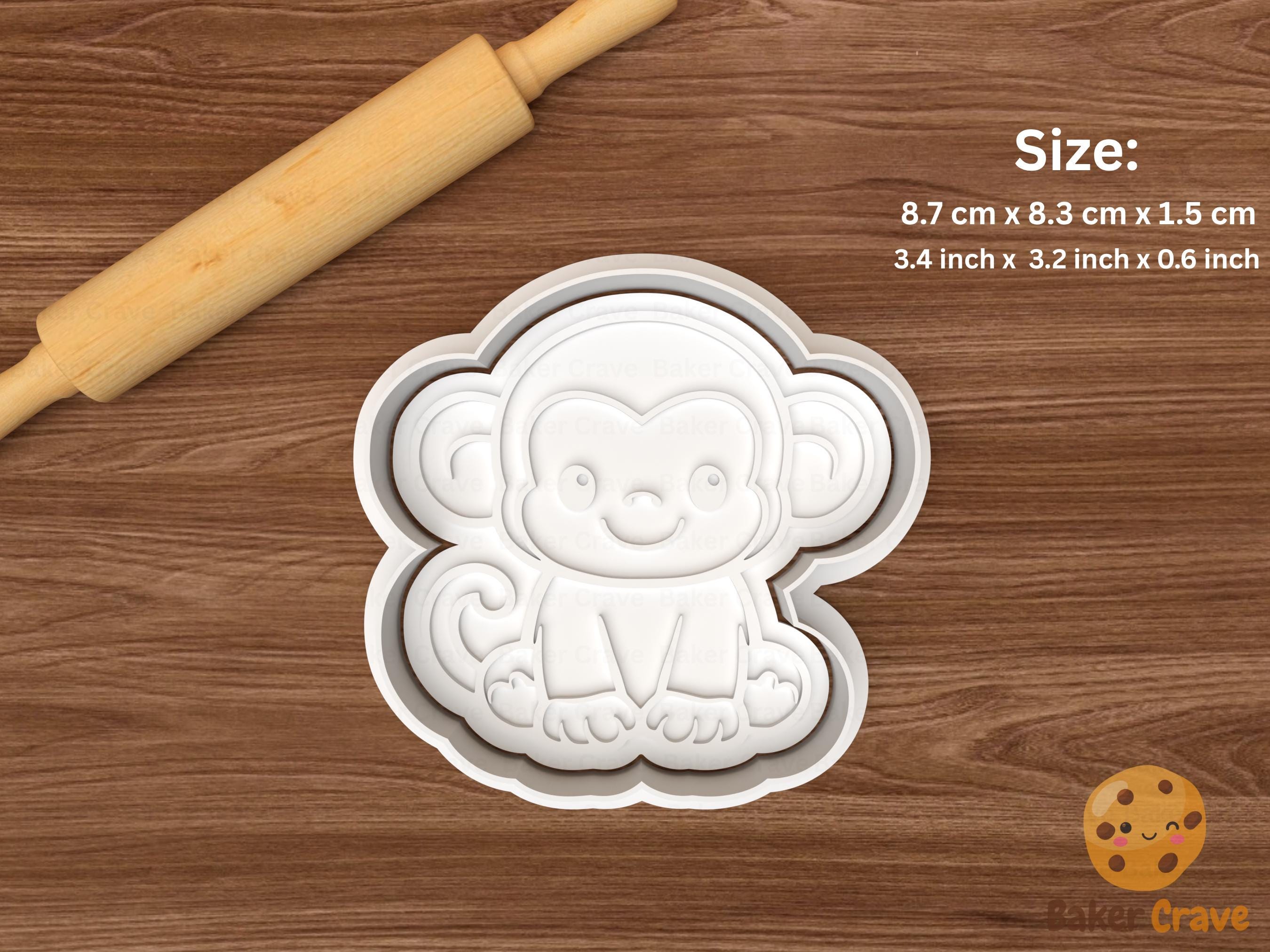 Baby Safari Animals Cookie Cutter Set STL File
