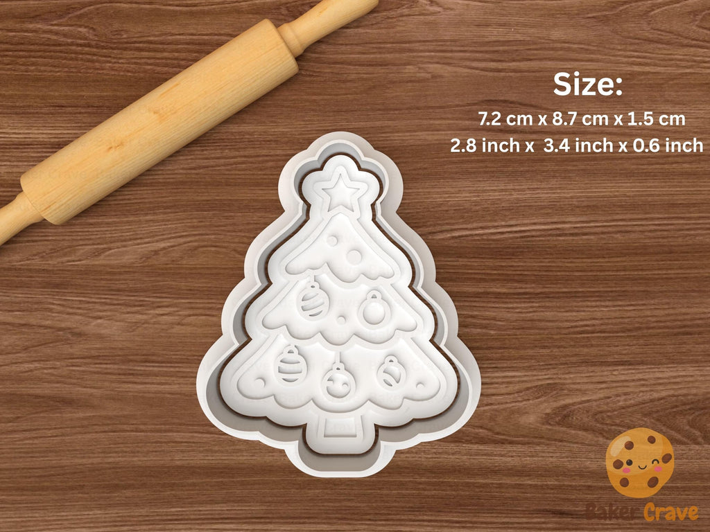 Christmas Tree Cookie Cutter Set STL File