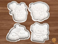 Cute Valentine Characters Cookie Cutter Set STL File