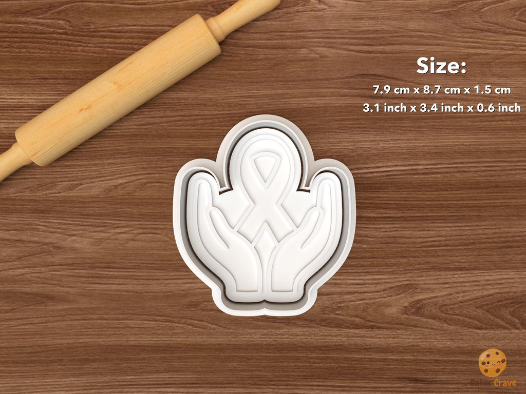 Breast Cancer Awareness Cookie Cutter Set STL File