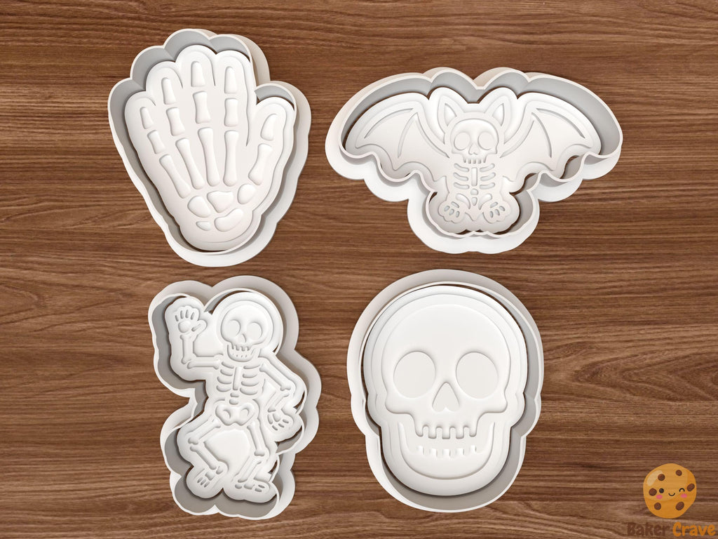 Skeleton Cookie Cutter Set STL File