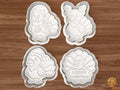Christmas Turkey Cookie Cutter Set STL File