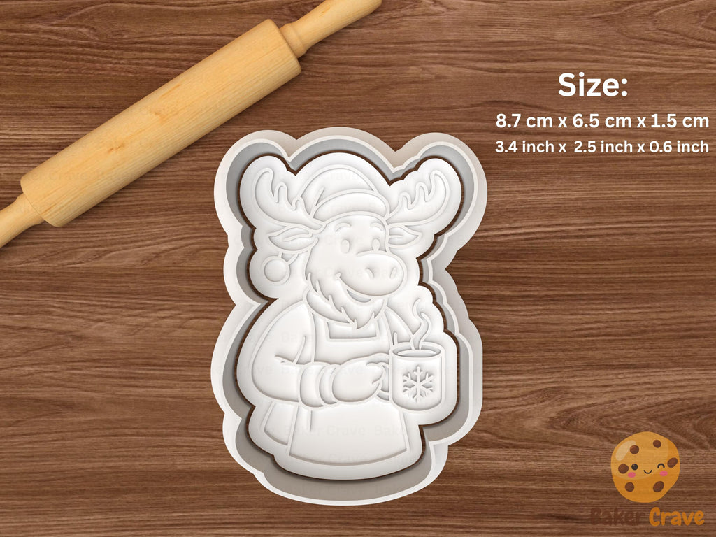 Christmas Moose Cookie Cutter Set STL File