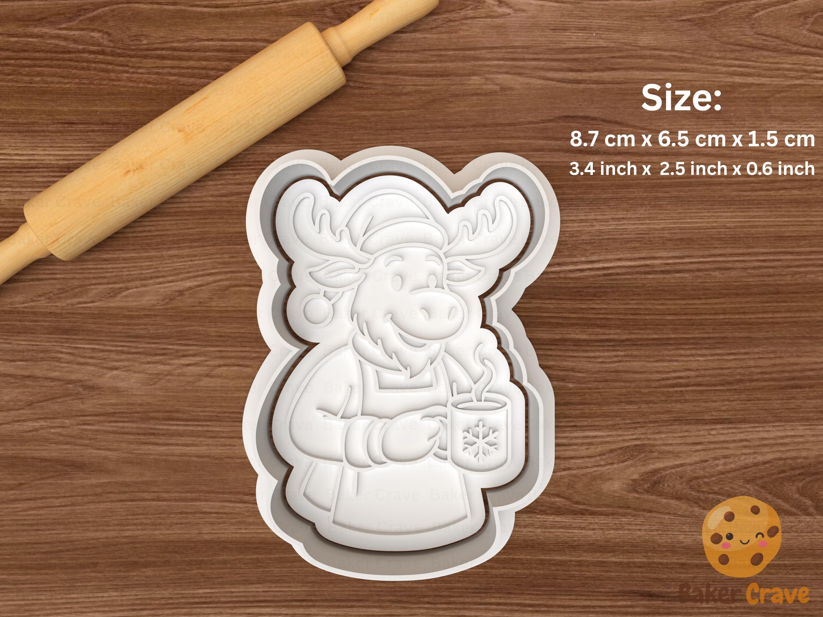 Christmas Moose Cookie Cutter Set STL File