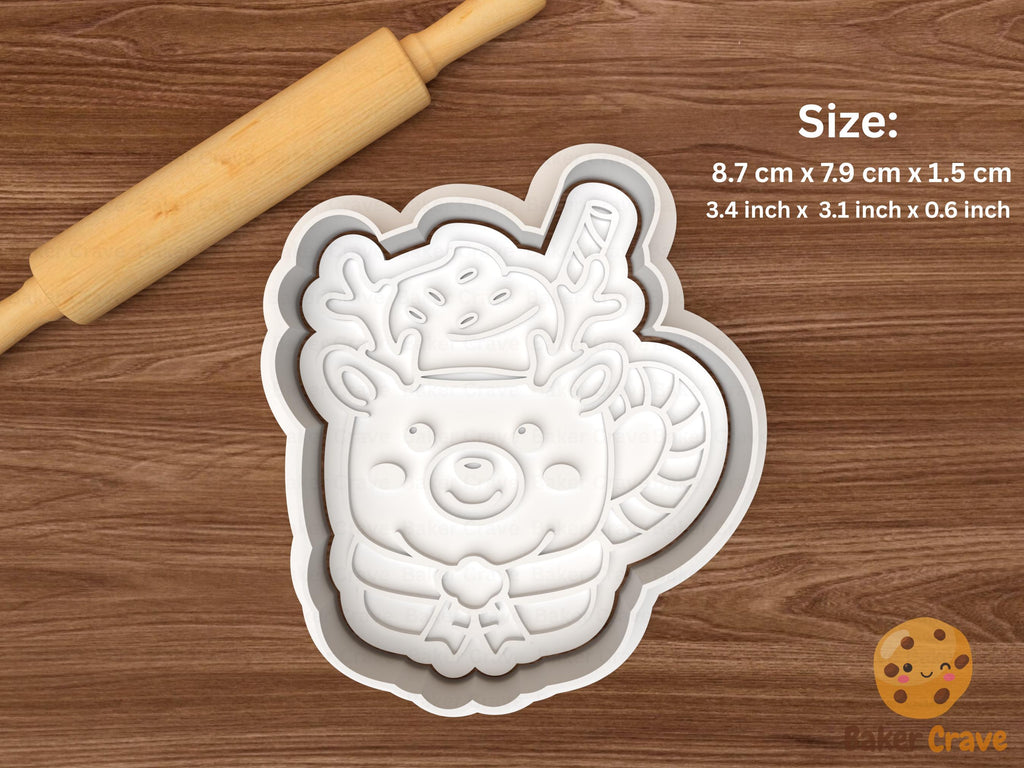 Christmas Mug Cookie Cutter Set STL File