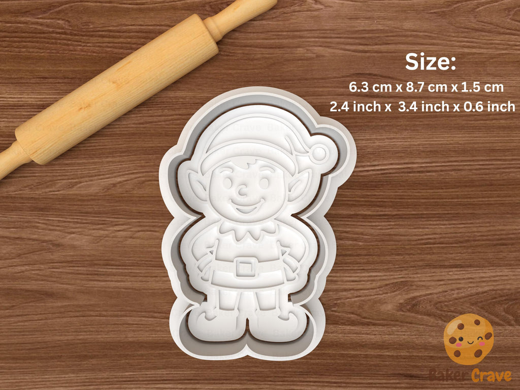 Christmas Elf Cookie Cutter Set STL File