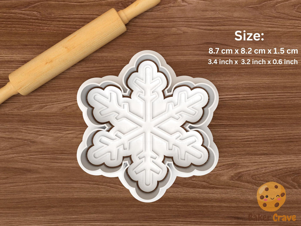 Snowflake Cookie Cutter Set STL File