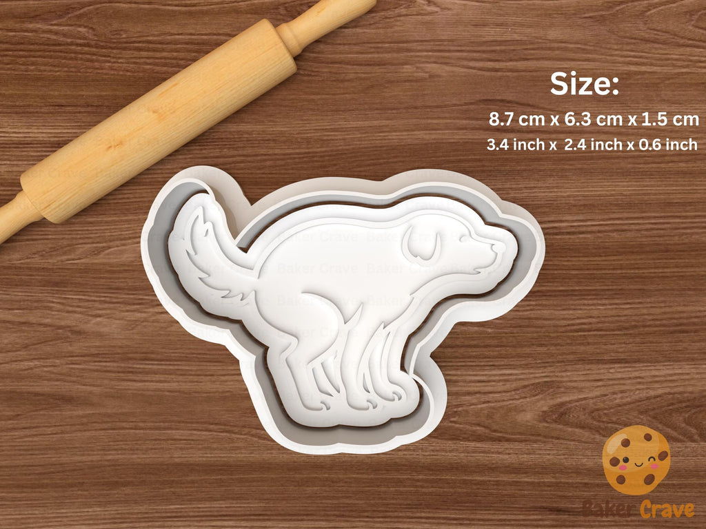 Pooping Dog Cookie Cutter STL File