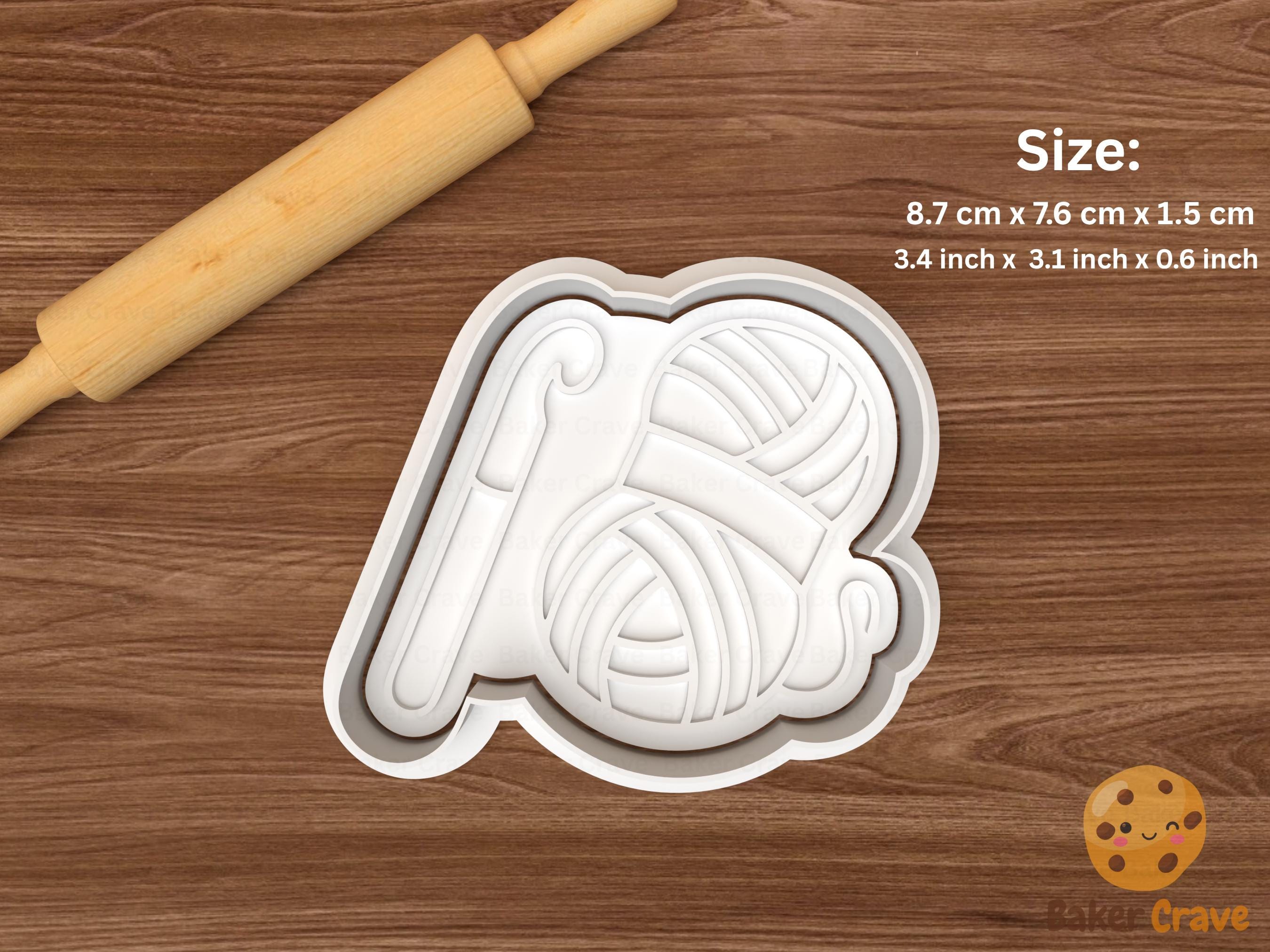 Knitting Cookie Cutter Set STL File