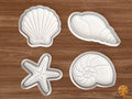 Sea Shell Cookie Cutter Set STL File