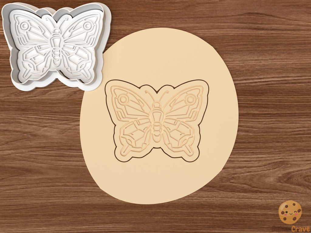 Mechanical Butterfly Cookie Cutter Set STL File