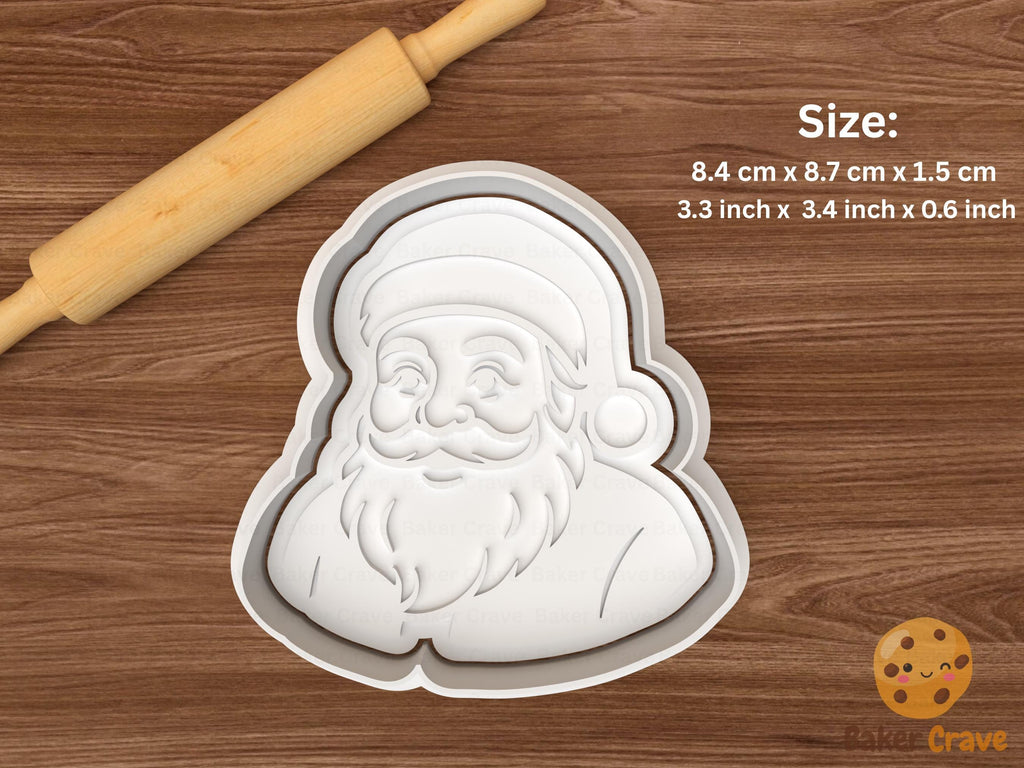 Reindeer & Santa Cookie Cutter Set STL File