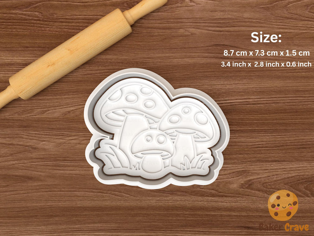 Fairy Mushroom Cookie Cutter Set STL File