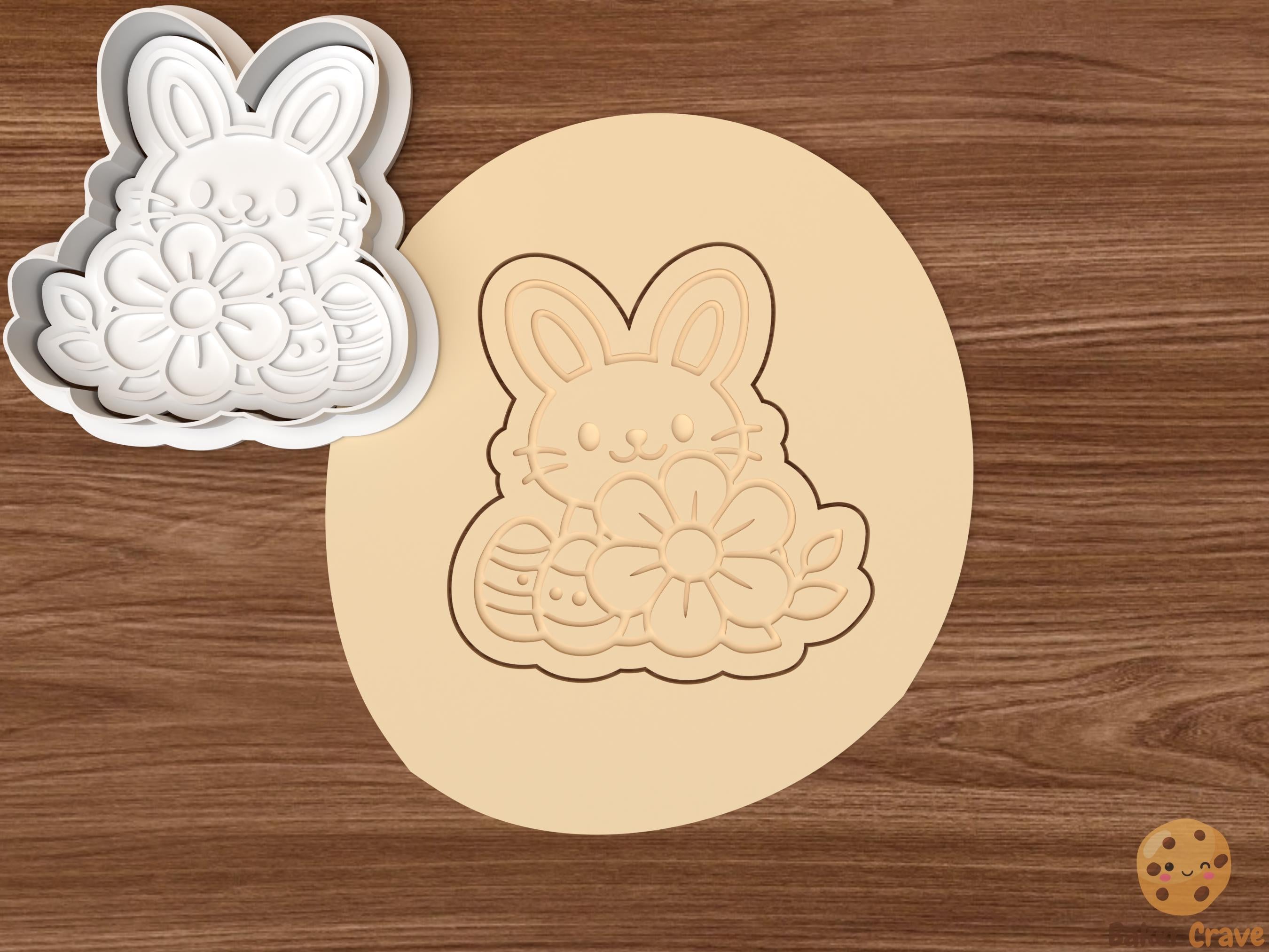 Easter Bunny Cookie Cutter Set STL File
