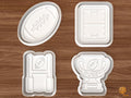 Rugby Cookie Cutter Set STL File