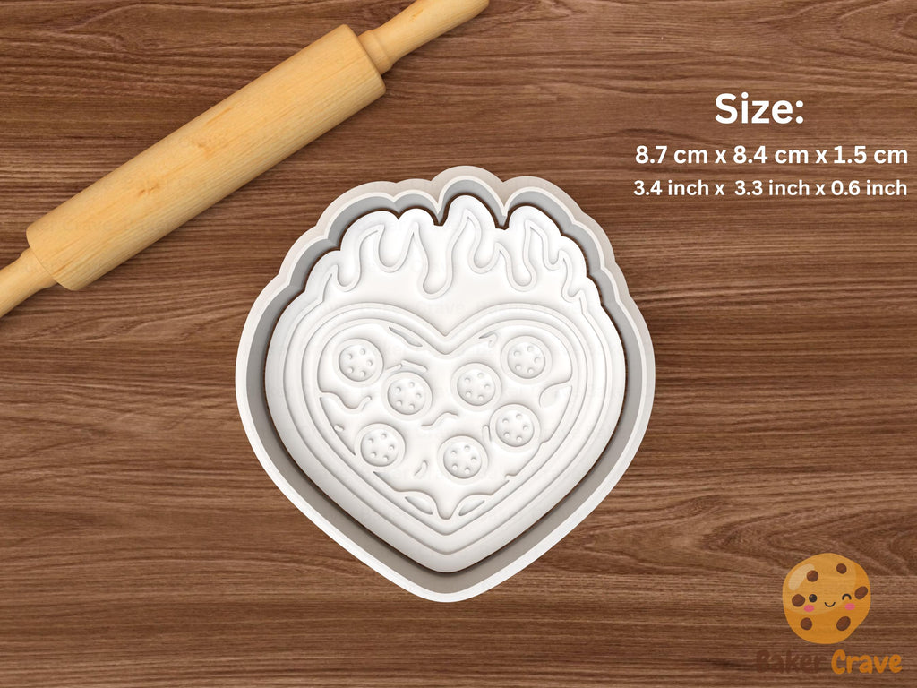 Valentine Heart Pizza Cookie Cutter Set STL File