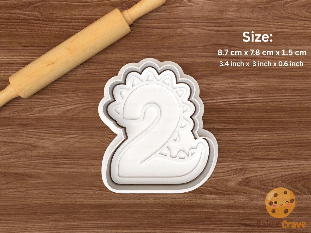 Dinosaur Numbers Cookie Cutter Set STL File
