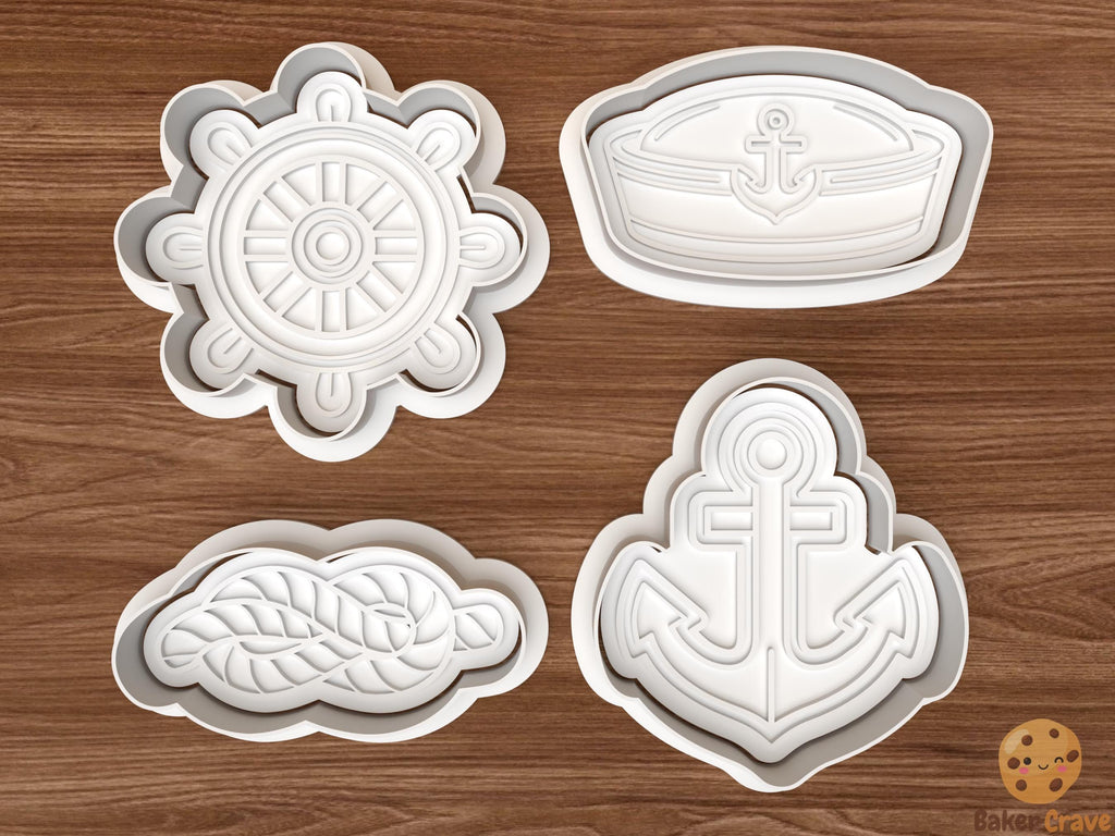Sailor Cookie Cutter Set STL File
