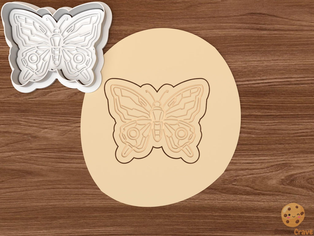 Mechanical Butterfly Cookie Cutter Set STL File
