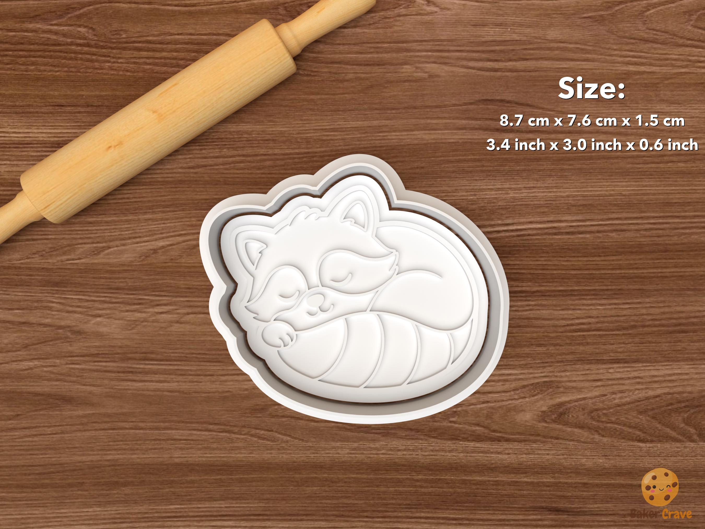 Raccoon Cookie Cutter Set STL File