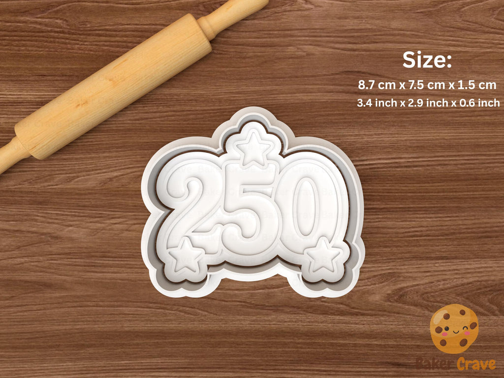 USA 250th Anniversary Cookie Cutter Set STL File